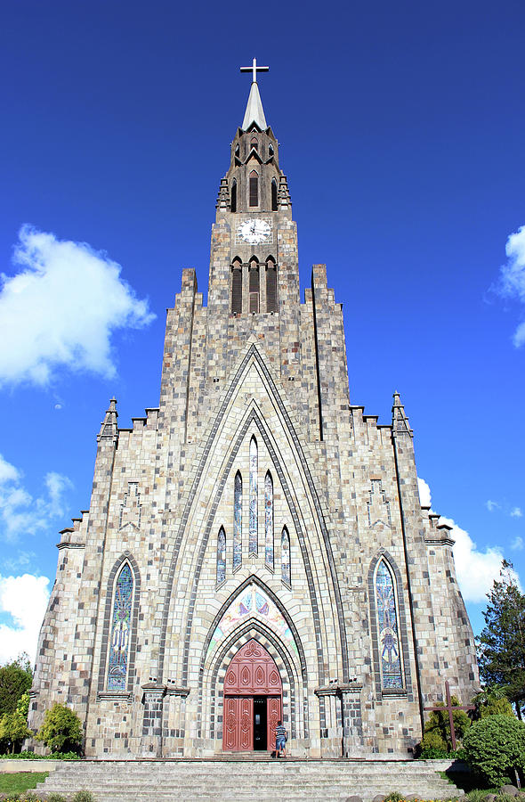 Stone Cathedral - Canela - Rs - Brazil Photograph by Lelia Valduga