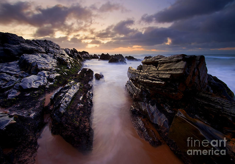 Beach Photograph - Stone Channel by Michael Dawson
