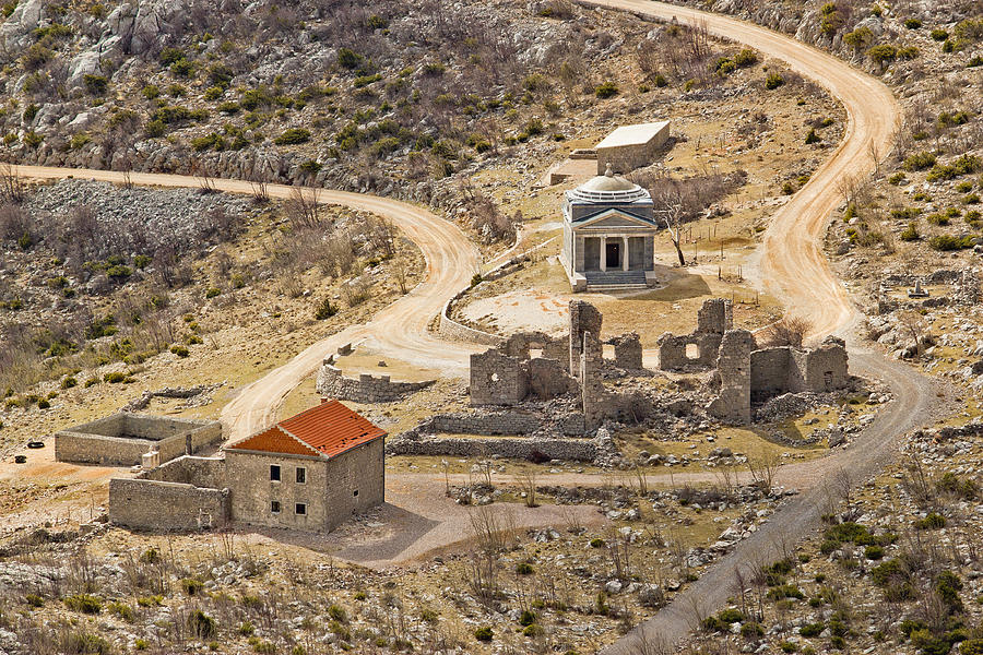 Stone Church Of St Franjo On Velebit Mountain Photograph