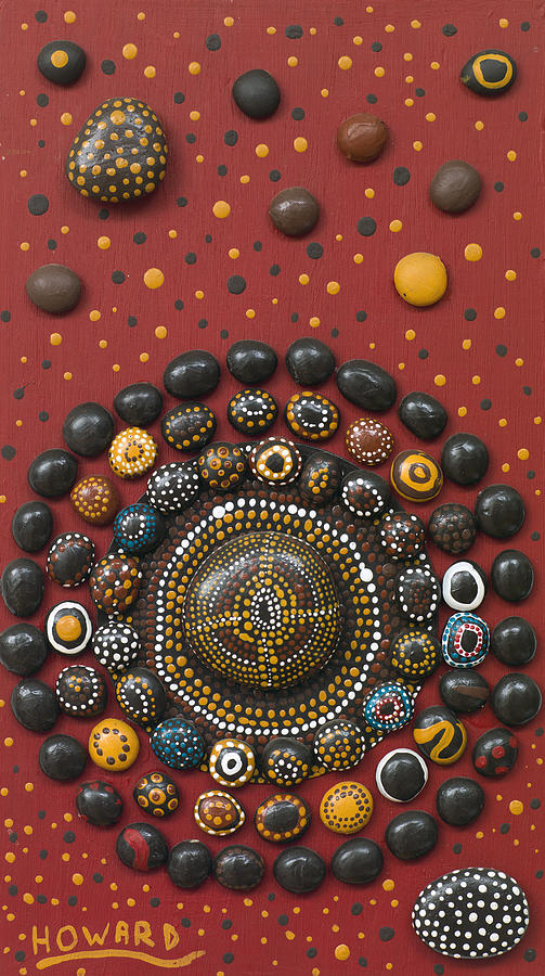 Stone Circle Painting by Howard Charing