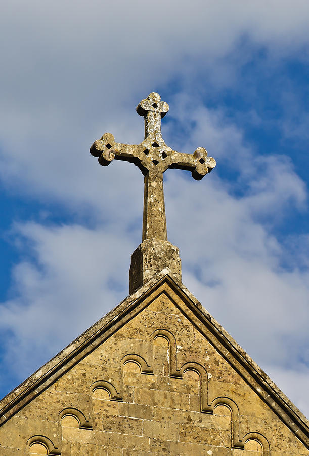 Stone cross Photograph by Charles Lupica
