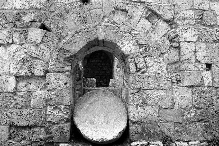 Stone Door At Pools Of Bethesda Photograph by Rita Adams