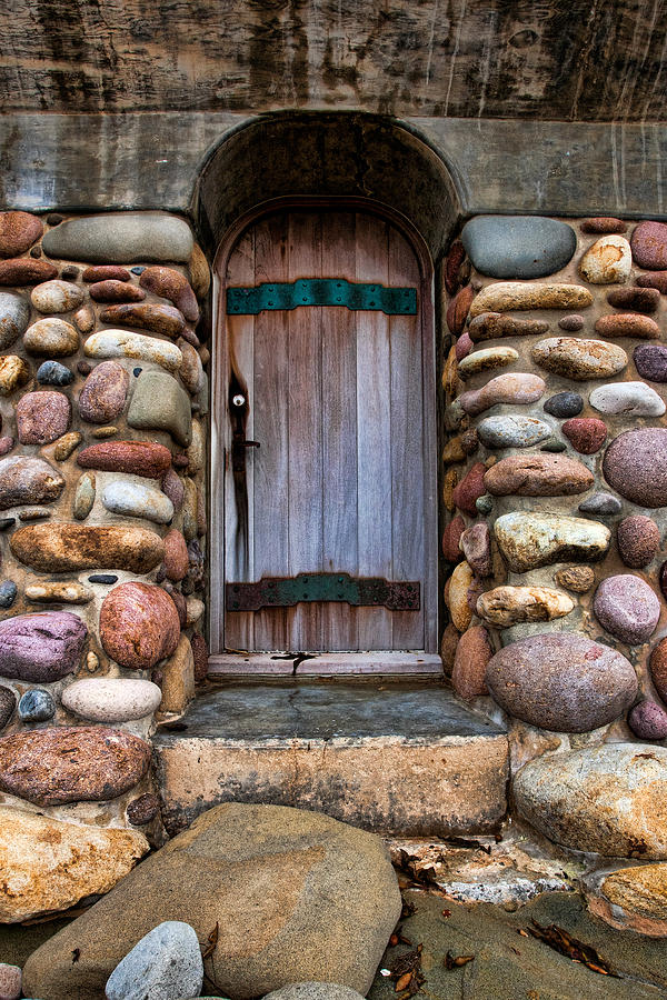 Architecture Photograph - Stone Door by Peter Tellone