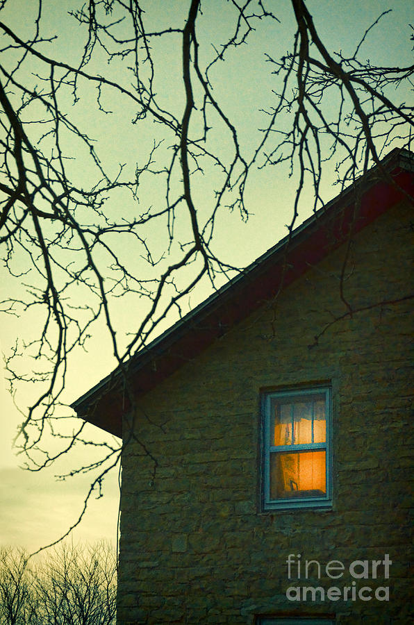 Stone House in the Evening. Photograph by Jill Battaglia