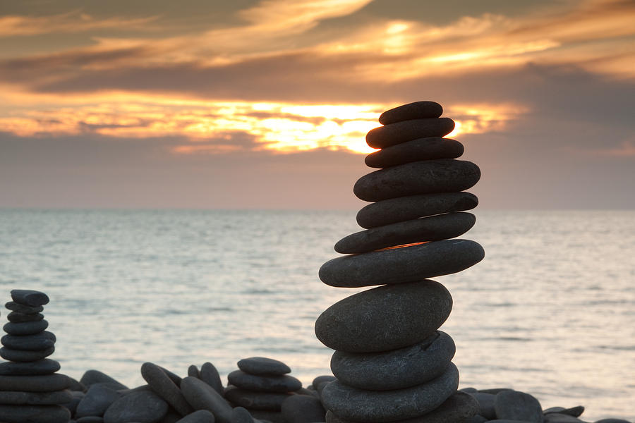 Stone Pile Sunset Photograph By Izzy Standbridge 