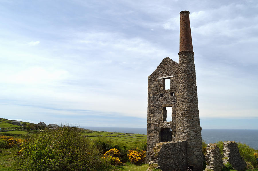 Stone Remnant Tin Mine Cornwall Photograph by Tom Wurl
