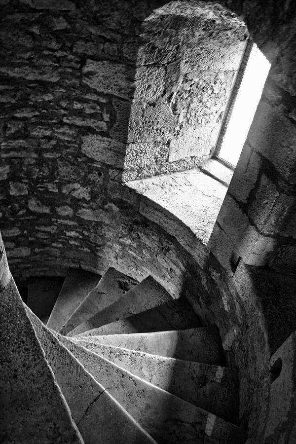 Stone Spiral Staircase Photograph by Georgia Clare