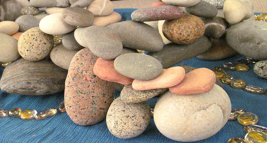 Stone Stacking Play 2 Sculpture by Steve Sommers