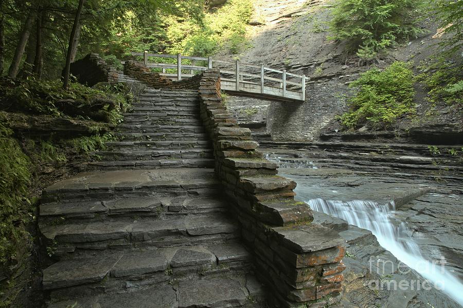 Stone Steps At Stony Brook Gorge Photograph by Adam Jewell