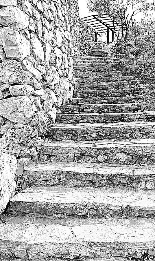 Stone Steps Bx Photograph by Rita Adams