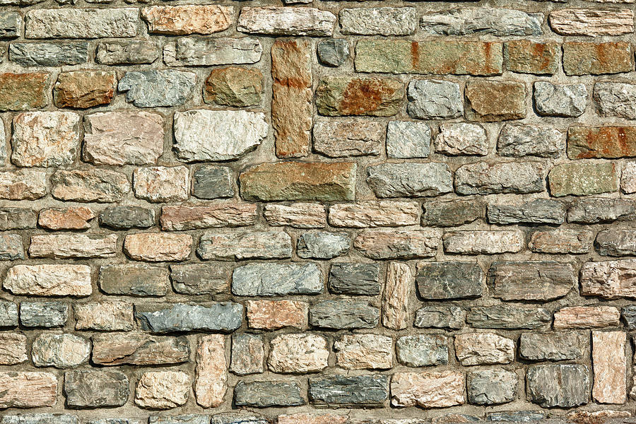 Stone wall Photograph by Charles Lupica