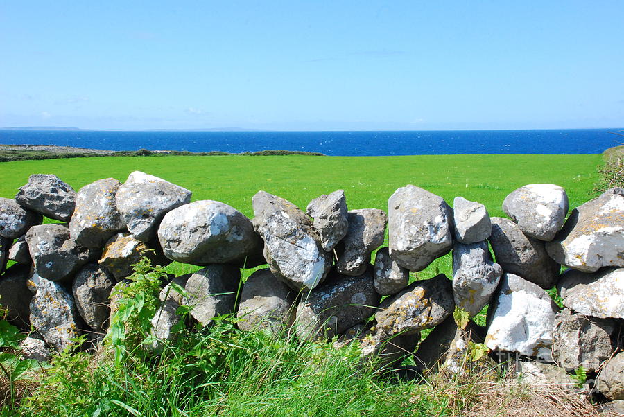 Landscape Photograph - Stone wall  in County Galway by Joe Cashin