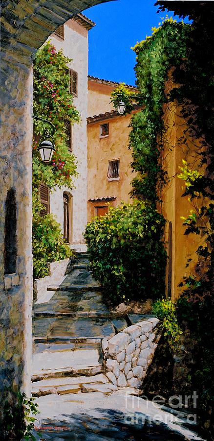 Walkway Painting - Stone Works by Michael Swanson