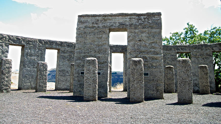 Stonehenge at Maryhill, Washington #1 Photograph by Ruth Hager