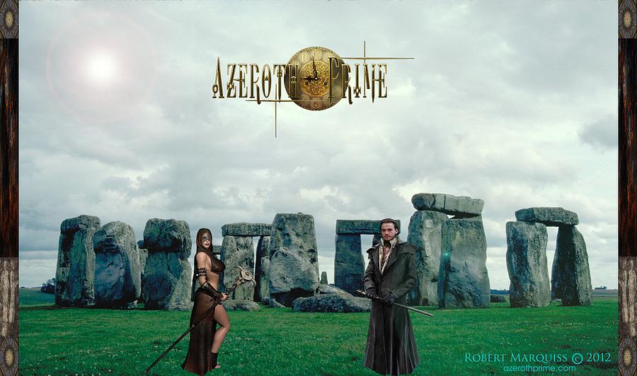Stone Circle Digital Art - Stonehenge by Robert Marquiss Stone Circle Digital Art - Stonehenge by Robert Marquiss