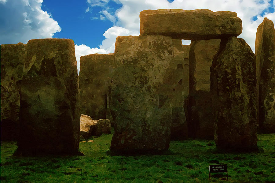Stonehenge Digital Art by Kara  Stewart
