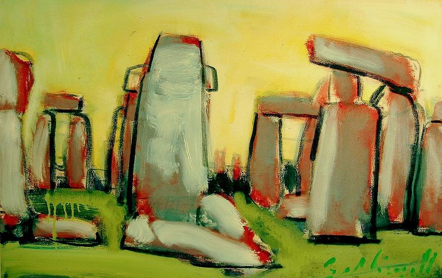 Stonehenge  Painting by Les Leffingwell
