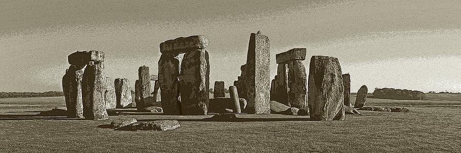 Stonehenge modified Photograph by Cliff Wassmann