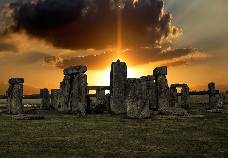 Sunset Photograph - Stonehenge Wiltshire UK by Martin Newman