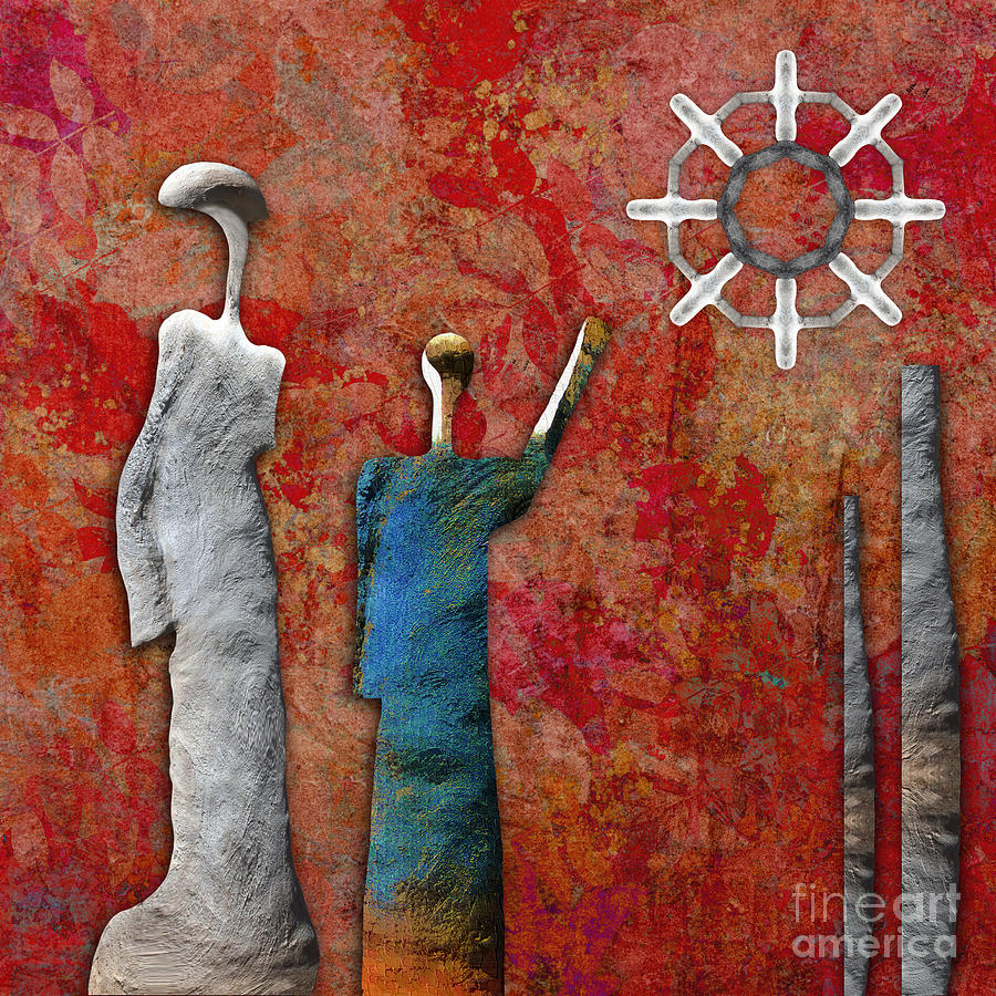 Stonemen - 02202a Digital Art by Variance Collections