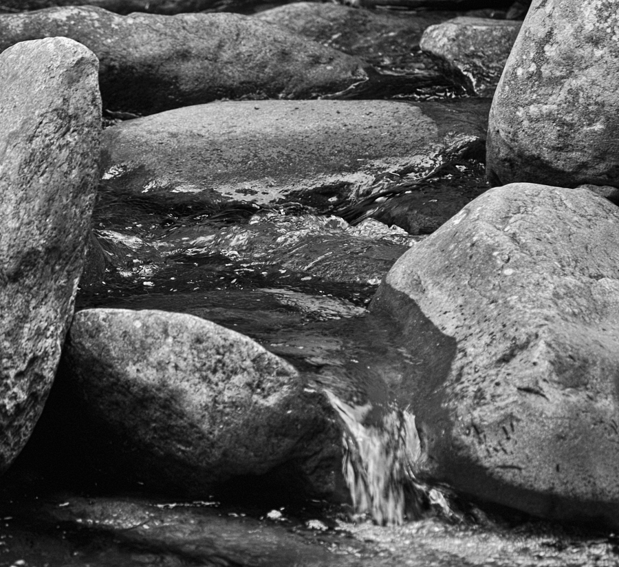 Stones Flow BW Photograph by Christi Kraft