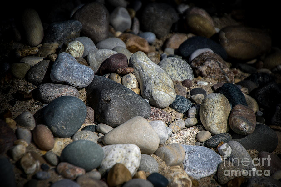Stones on Beach Photograph by Ronald Grogan