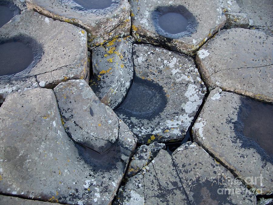 Stones on Giants Causeway Photograph by Marilyn Zalatan