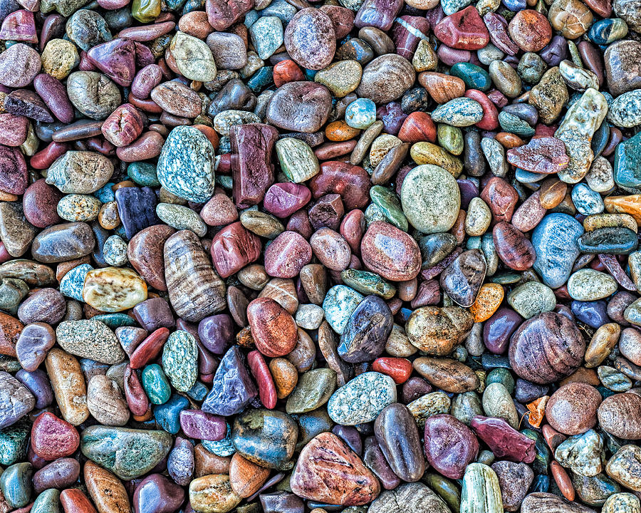 Pattern Photograph - Stones by Thomas Hall