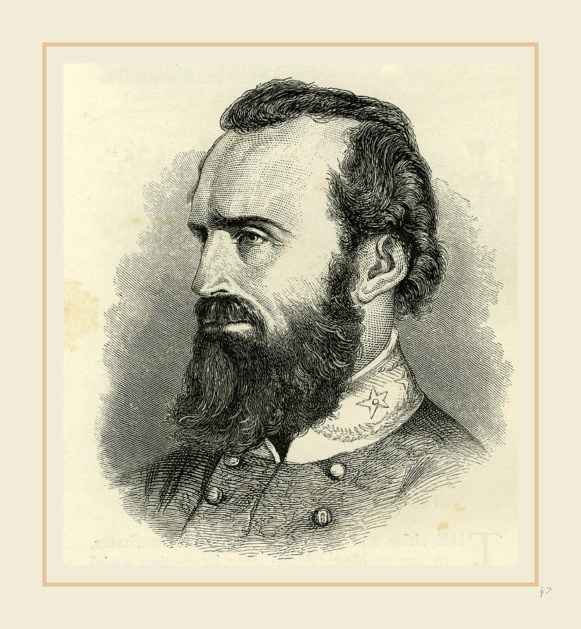 Stonewall Jackson, Usa 19th Century Drawing by Liszt collection ...