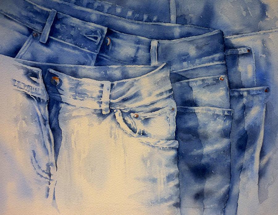 Jeans Painting - Stonewashed by Thomas Habermann