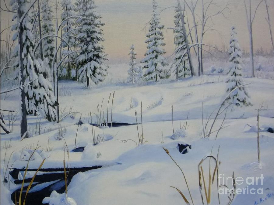 Stoney swamp Painting by Al Hunter