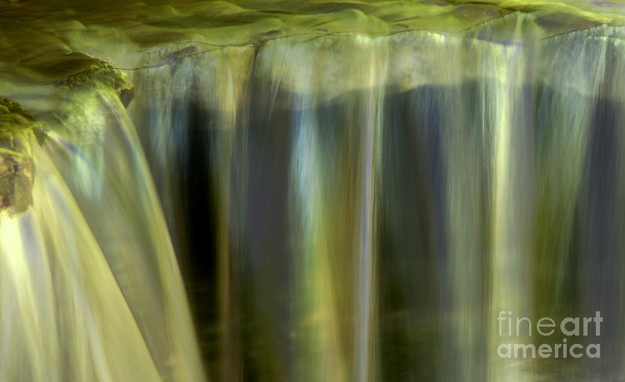 Stony BRook Waterfall Abstract Photograph by Adam Jewell