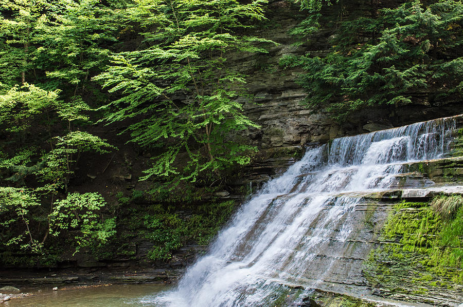 Stony Brook Waterfalls IV Photograph by Ray Sheley - Pixels