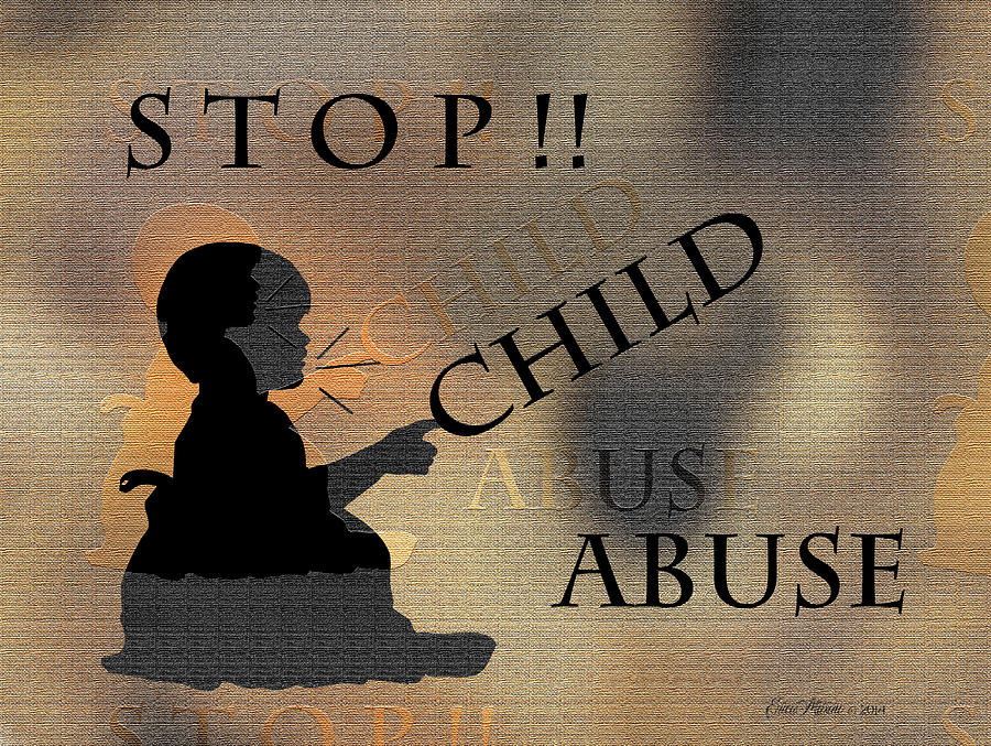 Stop Child Abuse Digital Art by Ericamaxine Price - Fine Art America