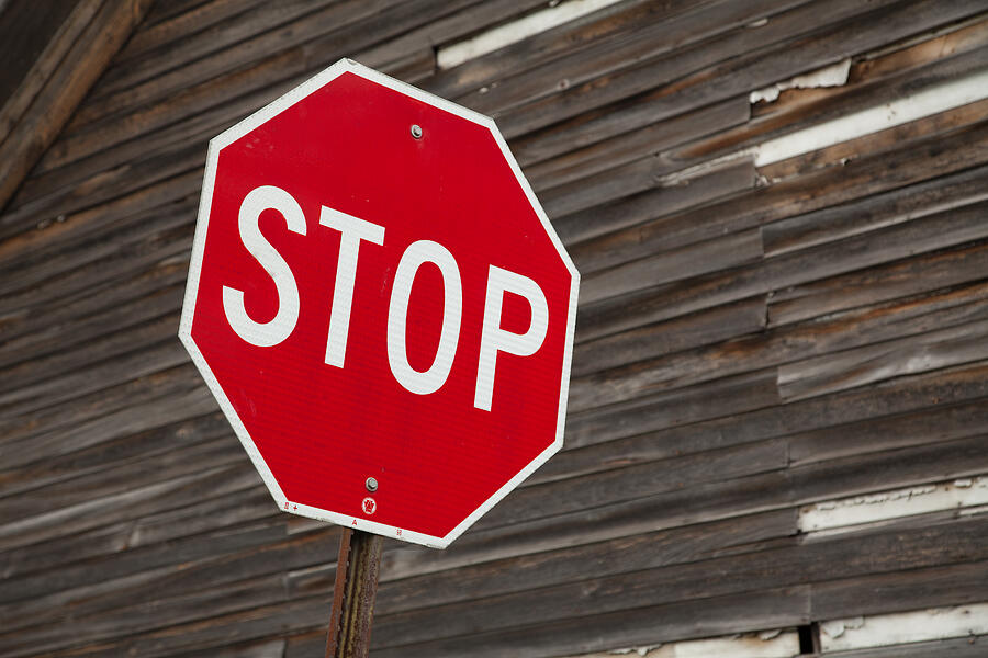 Stop Sign Photograph - Stop by David Smith