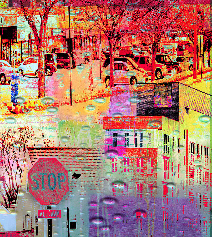 Stop in St. Louis Park Digital Art by Susan Stone