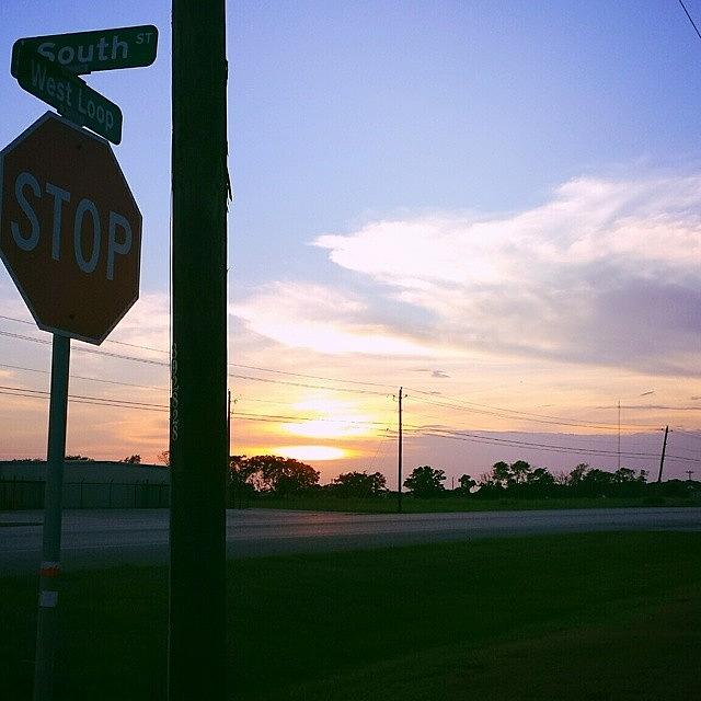 Sunset Photograph - Stop, Not For Safety Or Anything, Just by Laurence Konvicka