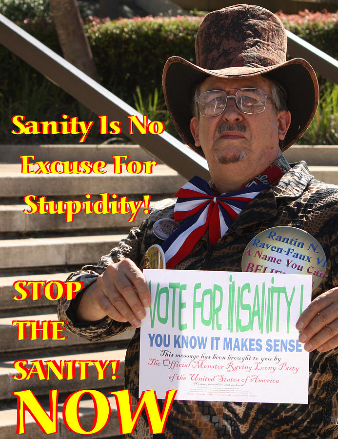 Stop the Sanity Photograph by Jim Williams