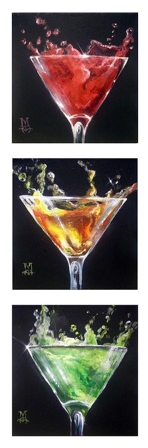 Martini Painting - Stopping Traffic by Marco Aguilar