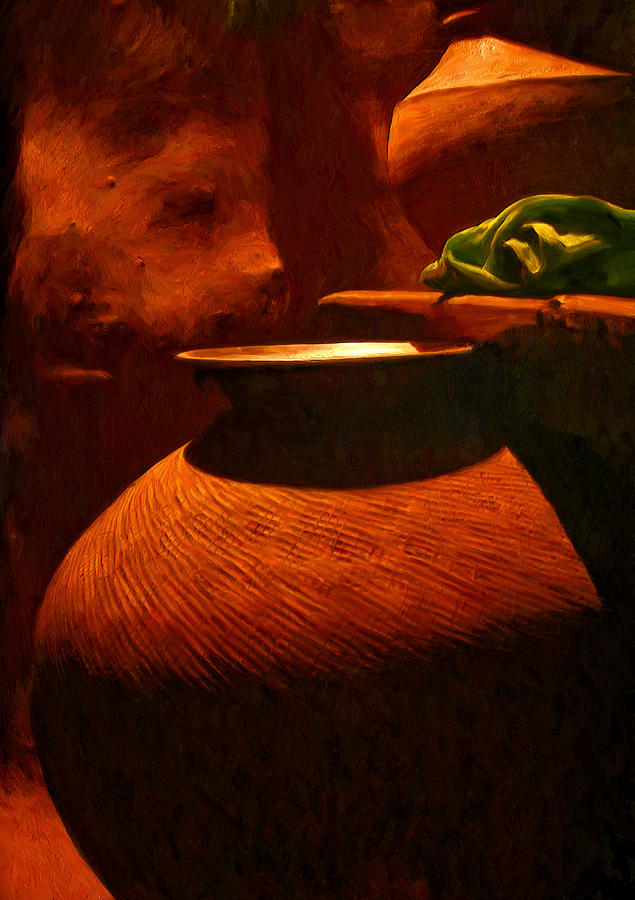 Storage Pots Painting by Michael Pickett