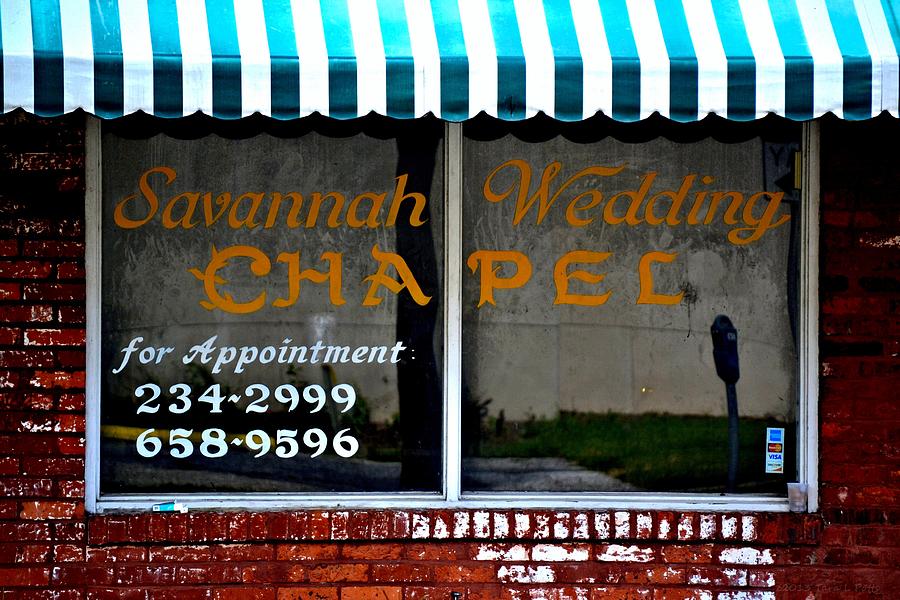 Store Front Wedding Chapel Photograph by Tara Potts