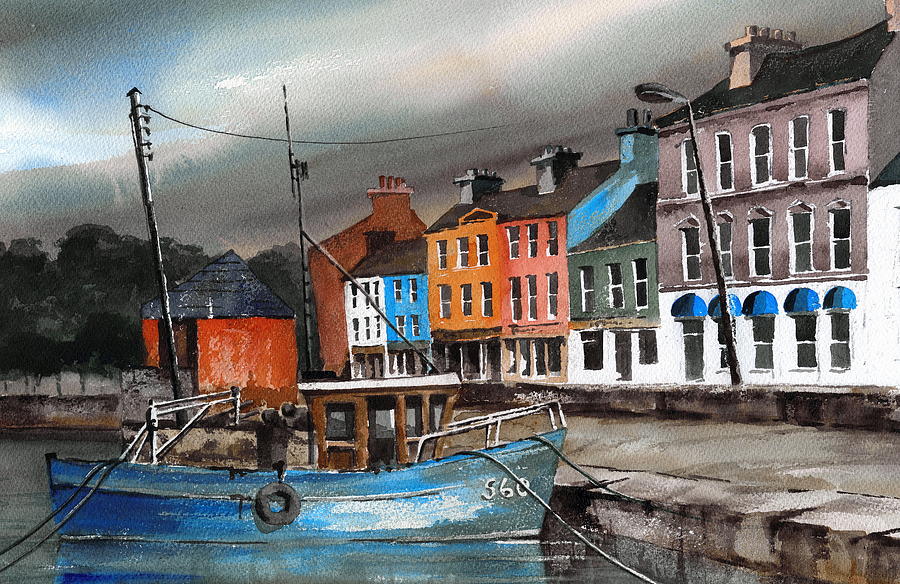 Storm a brewing Bantry Cork Painting by Val Byrne