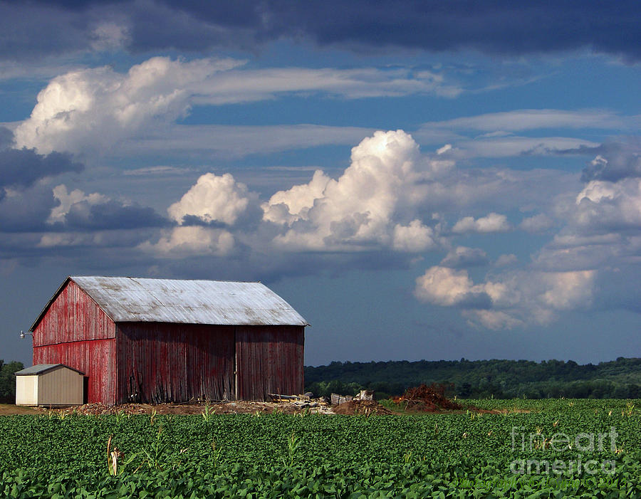 Barn Photograph - Storm Above by Gena Weiser