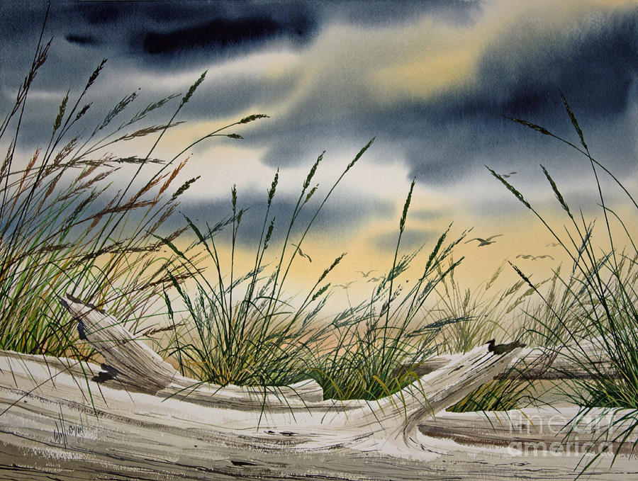 Storm Along the Shore Painting by James Williamson