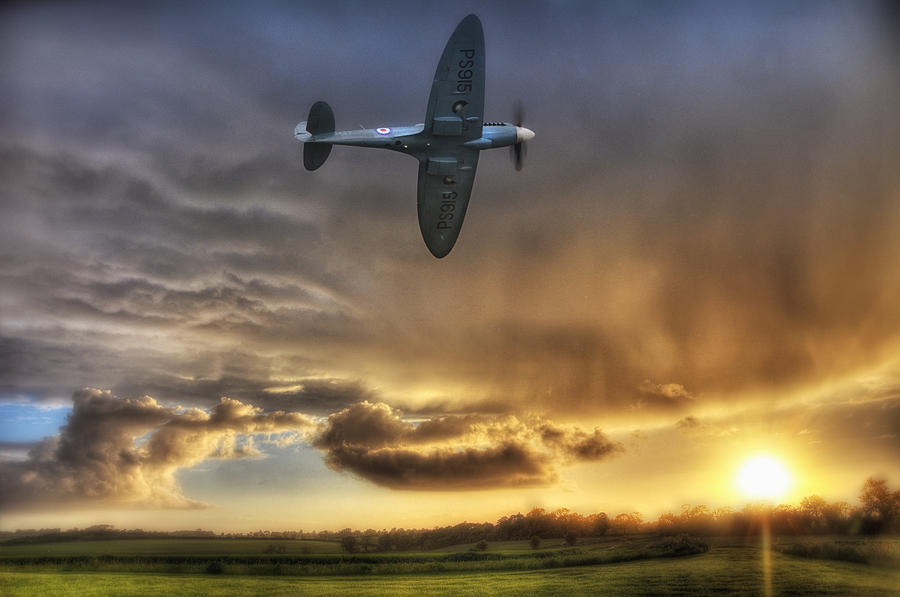 Storm and the Spitfire Photograph by Jason Green