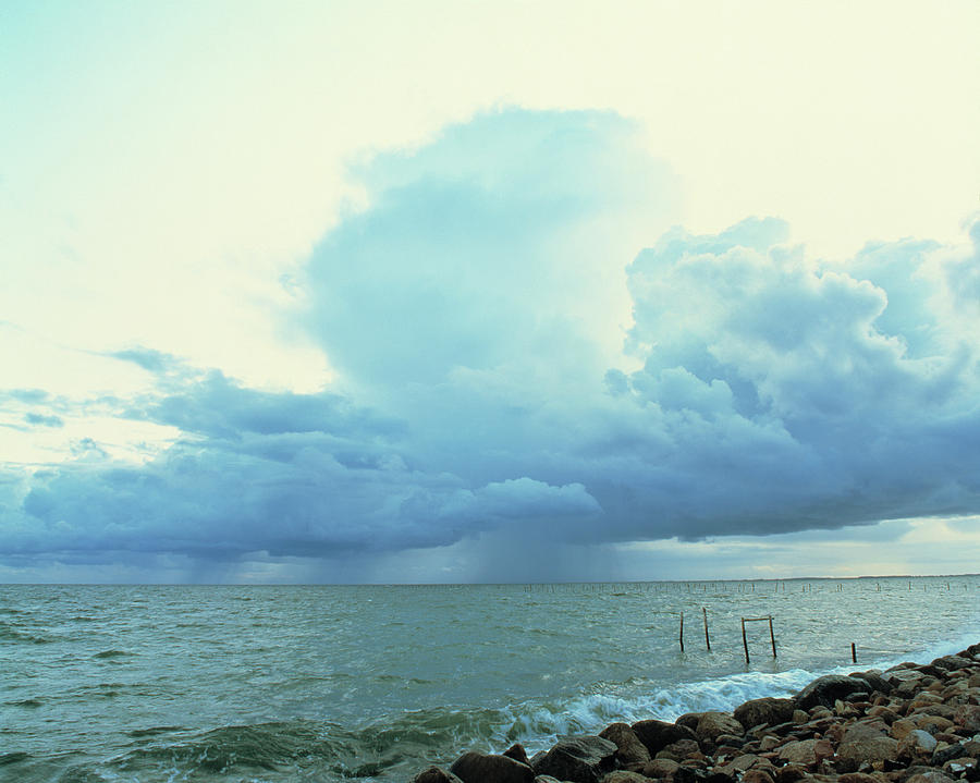 Storm Approaching Coast Photograph by Martin Bond/science Photo Library