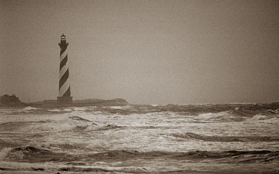 Storm At Cape Hatteras Lighthouse Photograph by Skip Willits