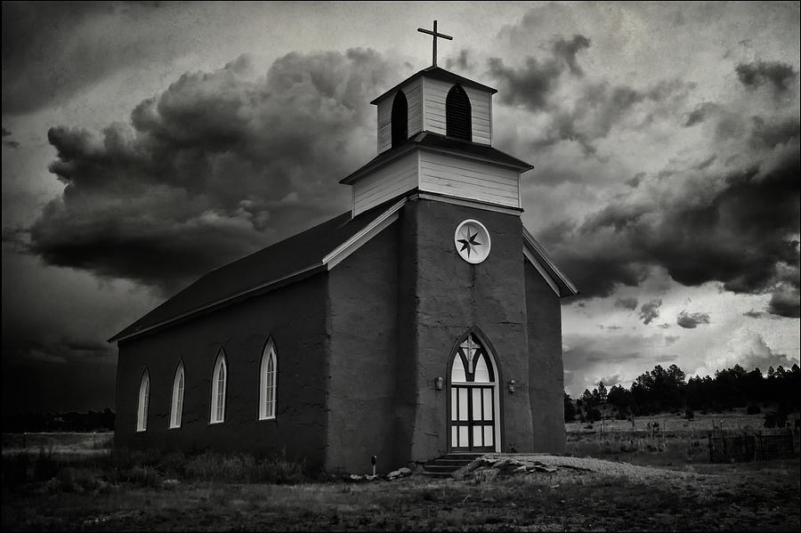 Storm at San Rafael Church Photograph by Priscilla Burgers