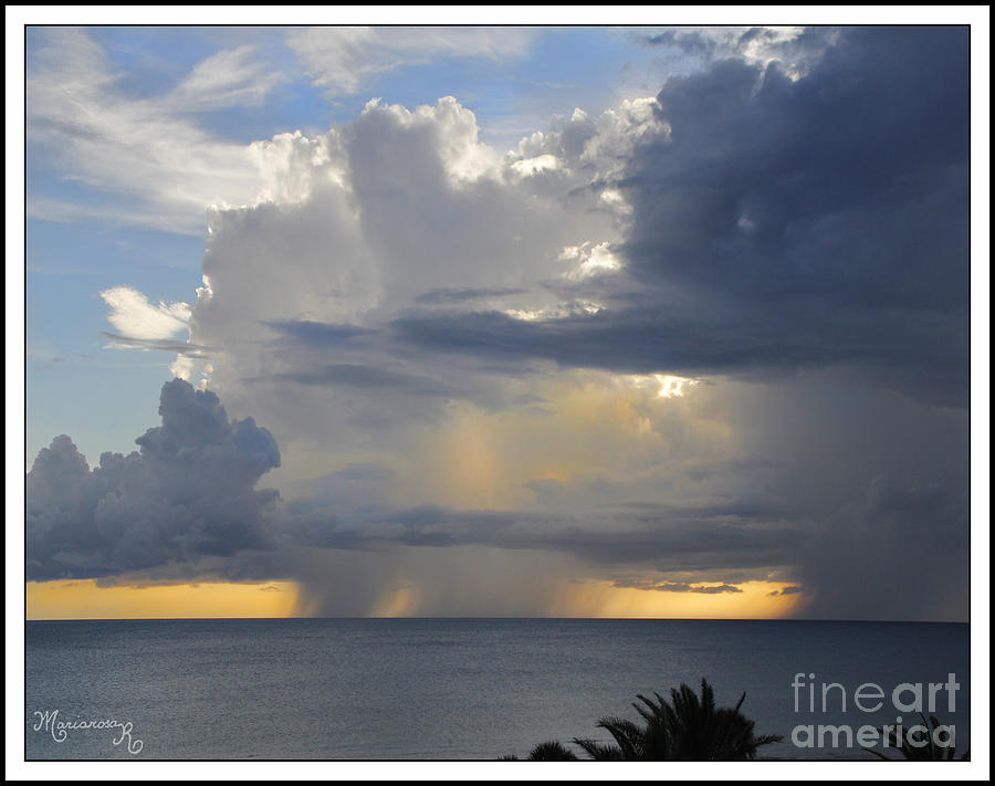 Storm At Sunset Photograph by Mariarosa Rockefeller