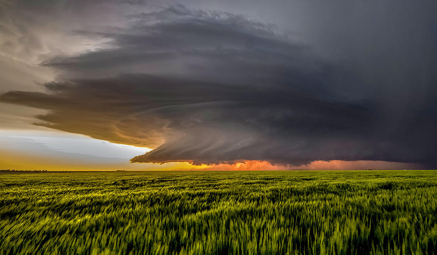 Storm At Sunset Photograph by Rob Darby